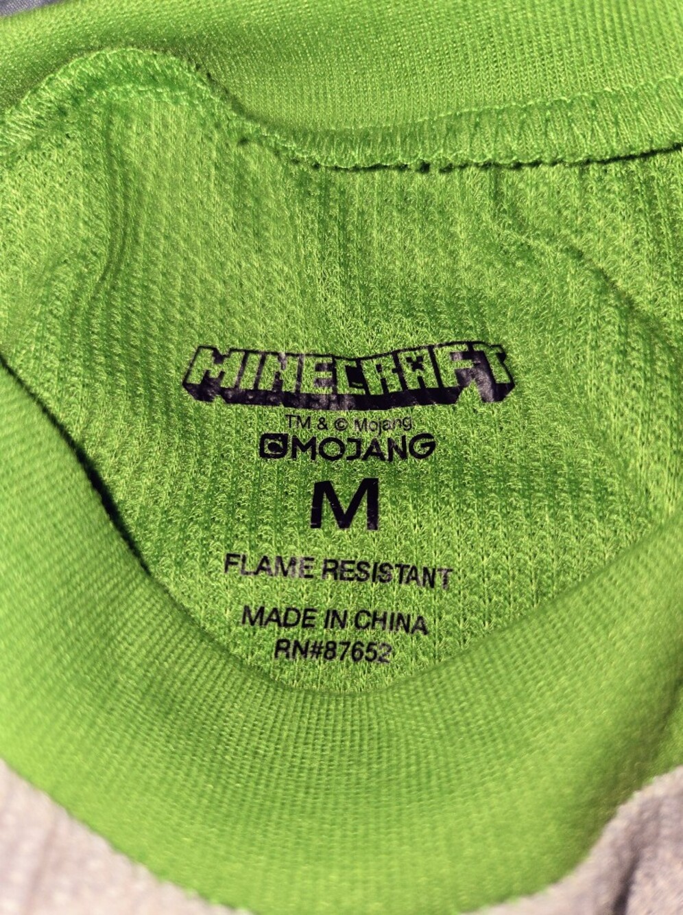Minecraft Boy's M Creeper Pajama Set - Mojang - Picture 7 of 10